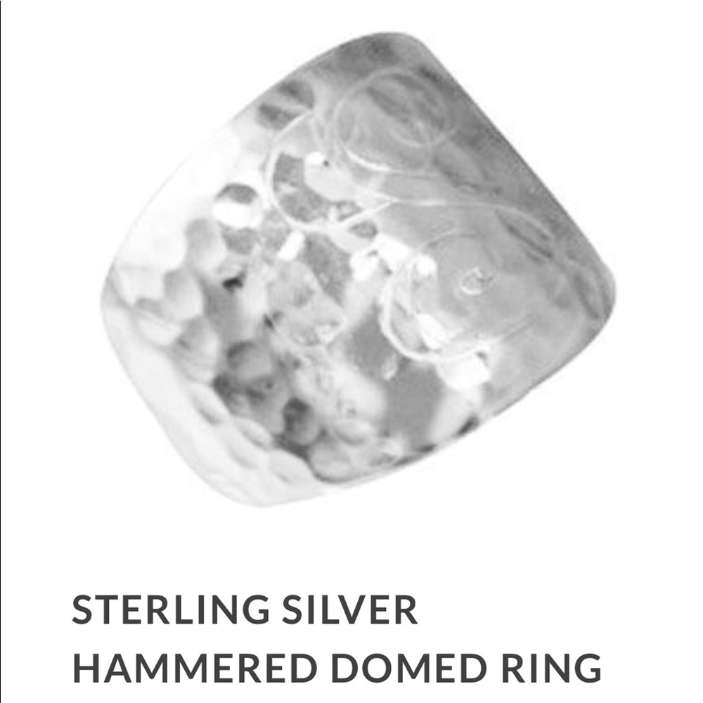 Sterling Silver Hammered Ring